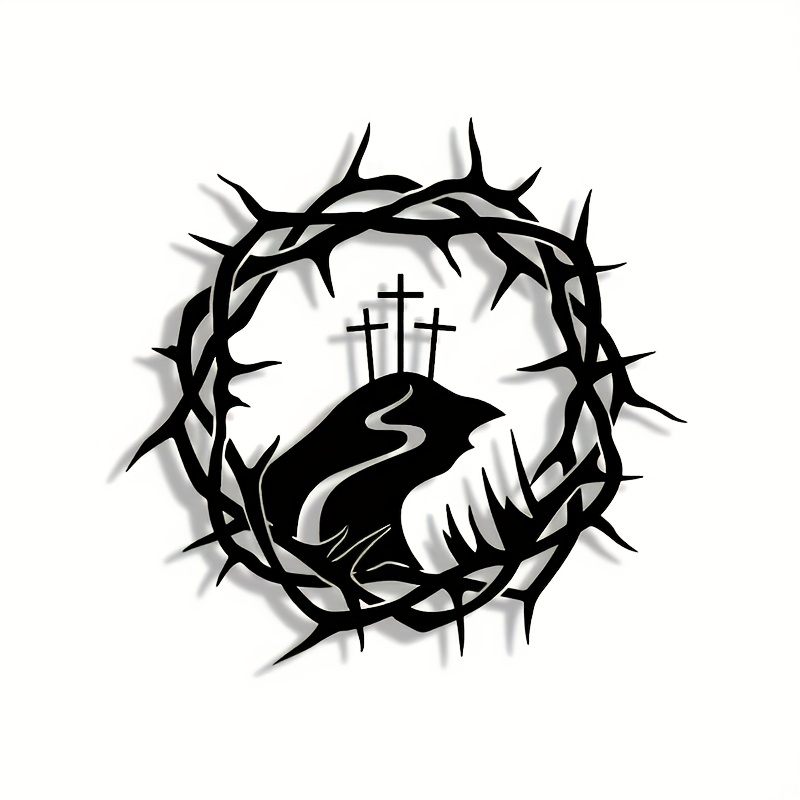 Home Decor Living Room - CIFBUY Iron Wall Art Vine Circle