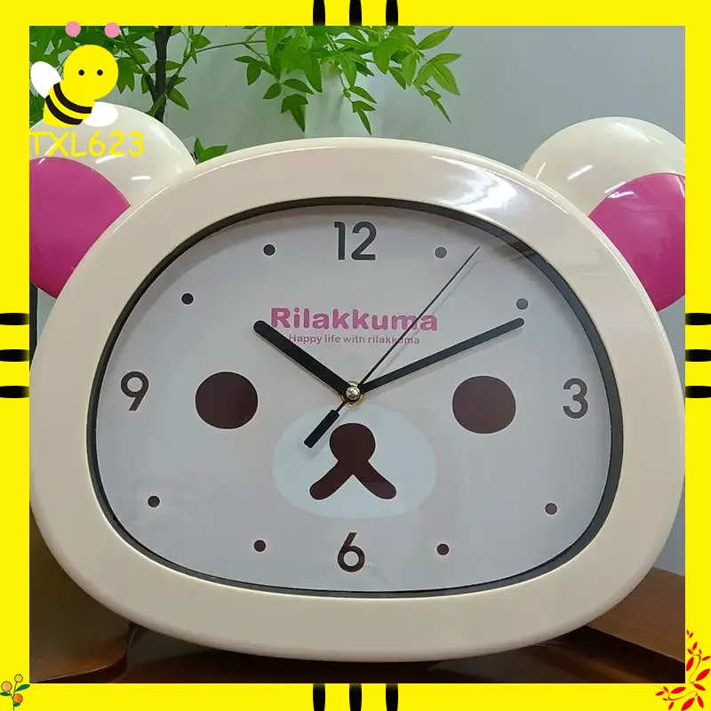 Wall Clock Silent - In Stock Relax Cute Bear Cartoon