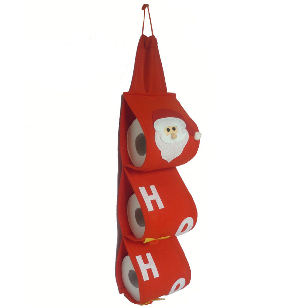 Home Decor Organizer - Santa Claus Design Toilet Paper Holder