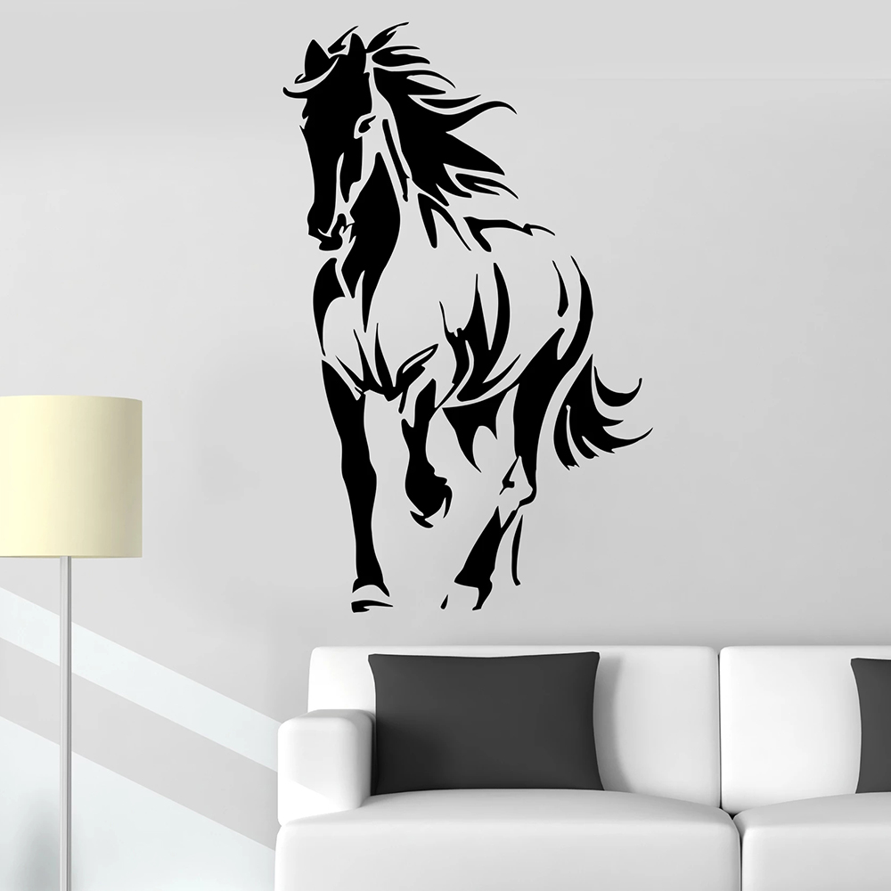 Home Decor Vinyl Flooring - Horse Silhouette Animal Wall Decal Company