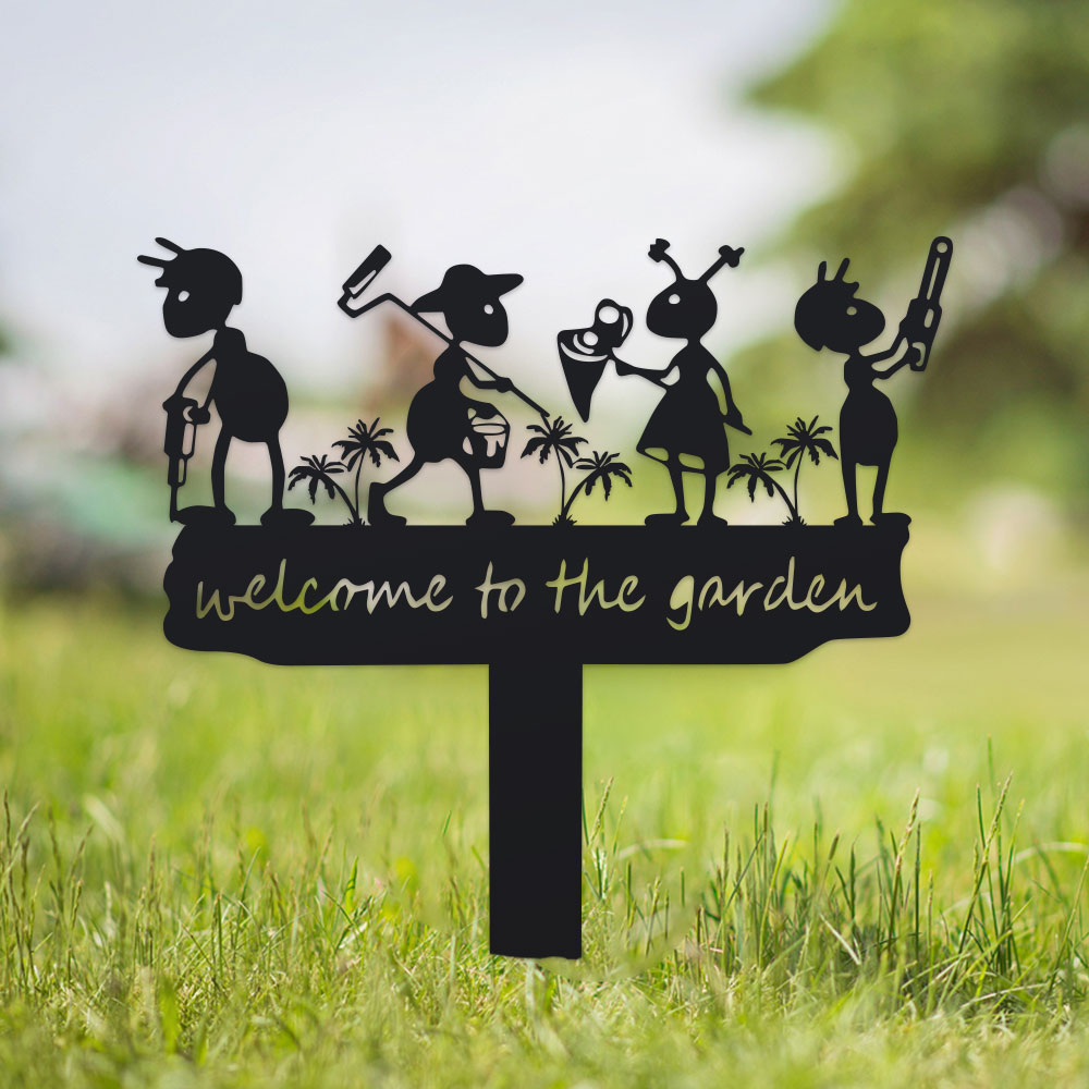 Home Decor Humacao - 1pc Metal Rustic Metal Ant Silhouette
