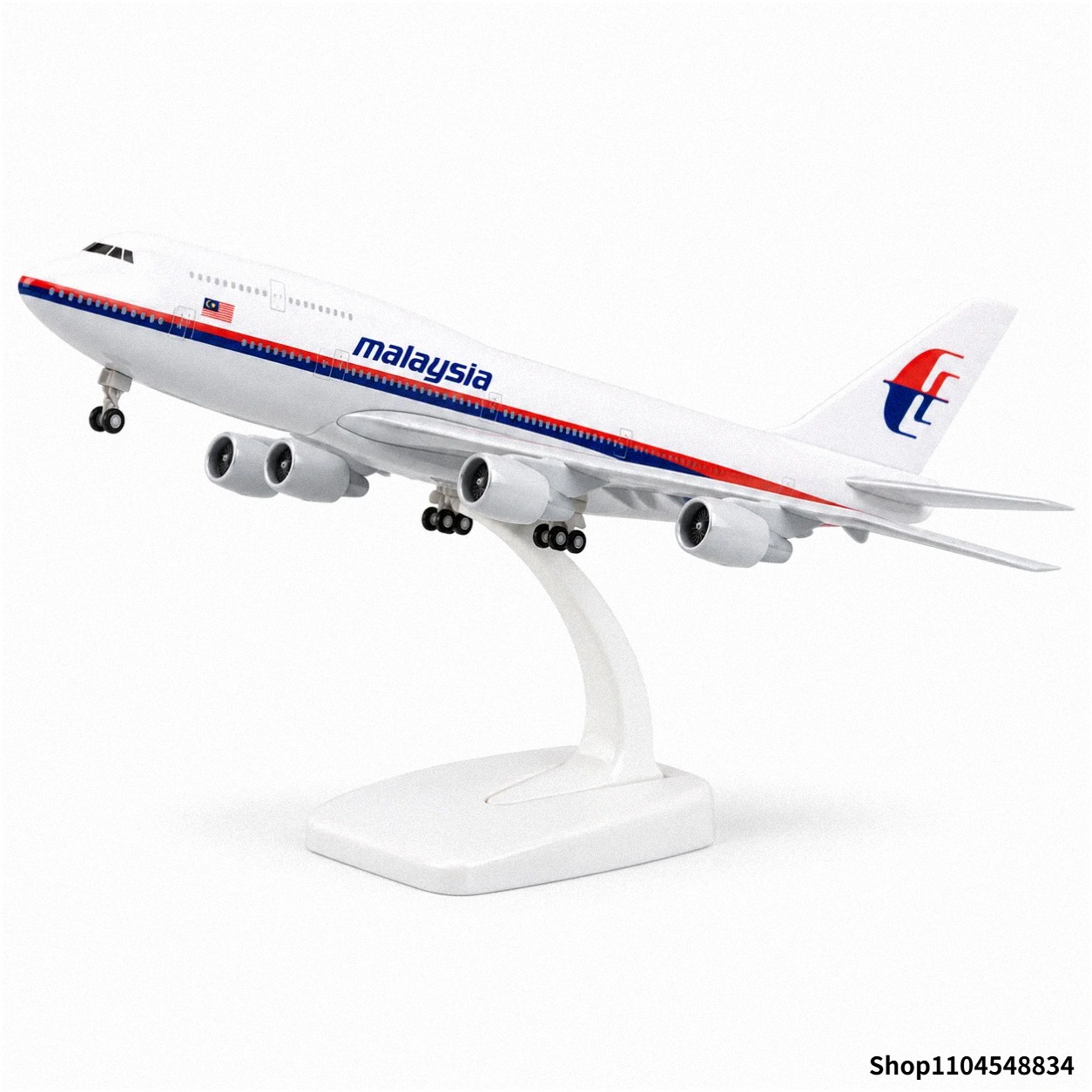 Home Decor Malaysia - 20cm Diecast Metal B747 Malaysia Airlines