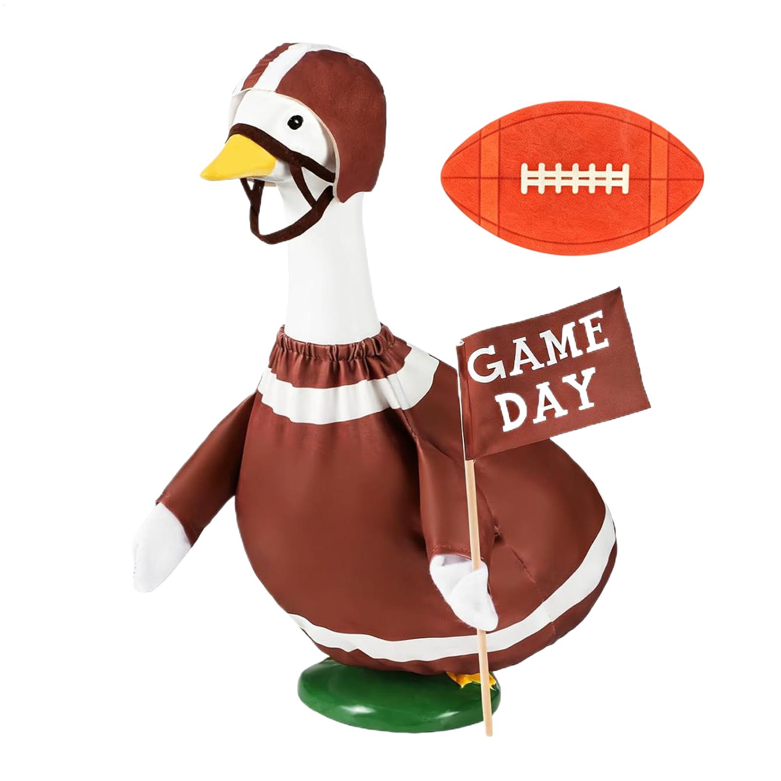Home Decor Outdoor - Football Porch Goose Outfit Funny Sports