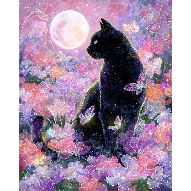Home Decor Under 1000 - 500/1000/1200/2000PCS Puzzle Under The Moon Black