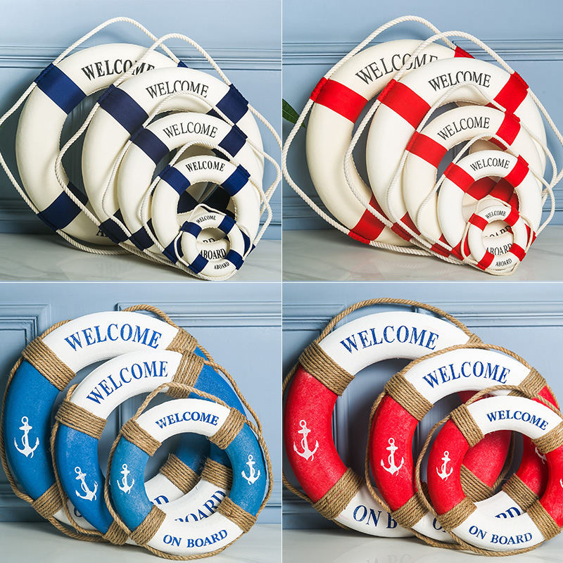 Home Decor Za - Nautical Life Ring Buoy Welcome Aboard