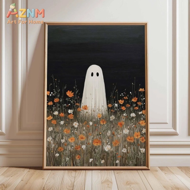 Ghost in Orange Wildflower Mea - Home Decor Orange ulasan dan harga