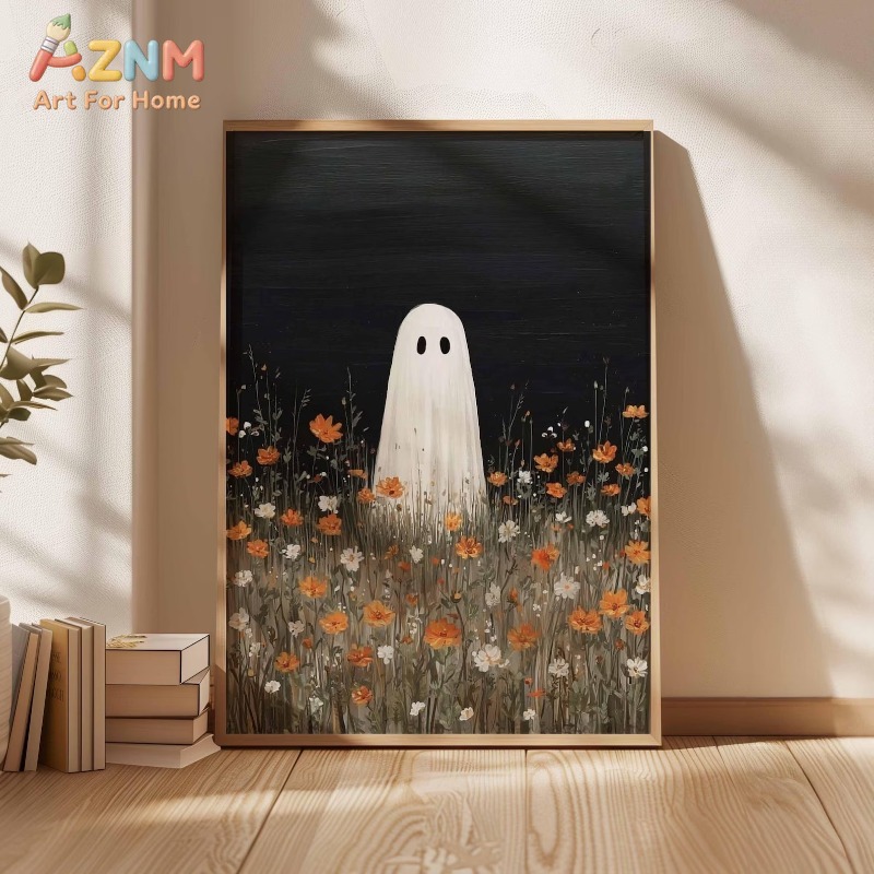 Ghost in Orange Wildflower Mea - Home Decor Orange ulasan dan harga