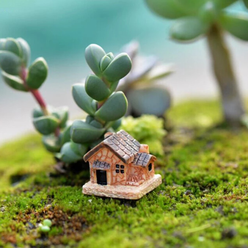 5Pcs Mini Doll House Stone Hou - Home Decor Za ulasan dan harga