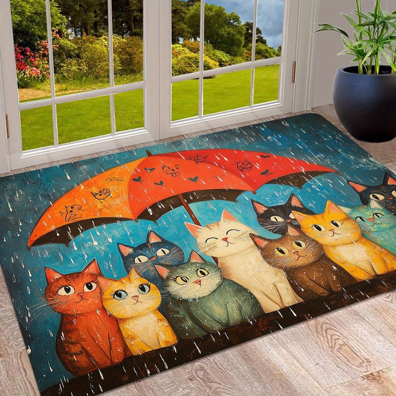 VIKAMA Rainy Day Cats Under Um - Home Decor Under 1000 ulasan dan harga