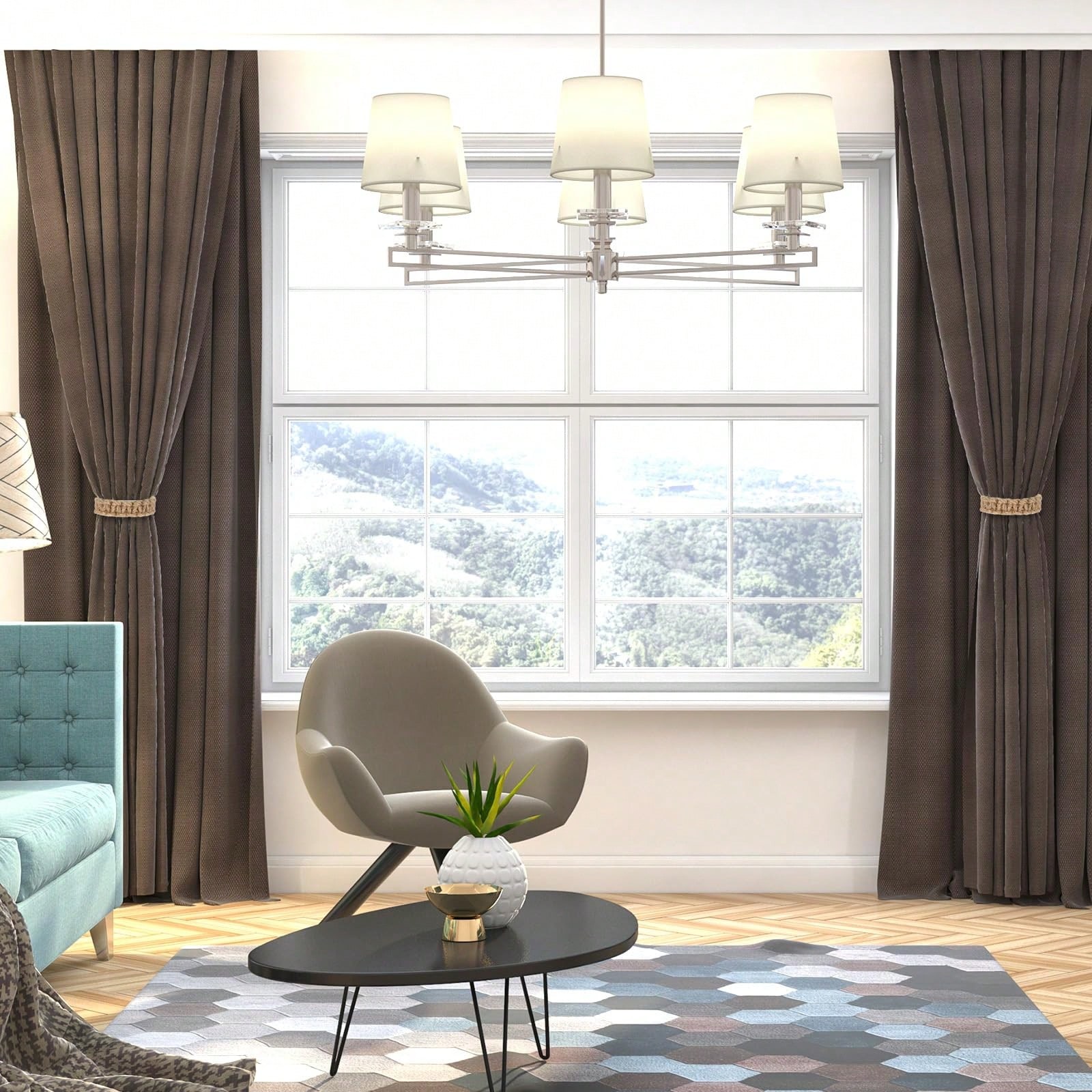 5Pcs Wabi Sabi Style Natural J - Home Decor Curtains ulasan dan harga