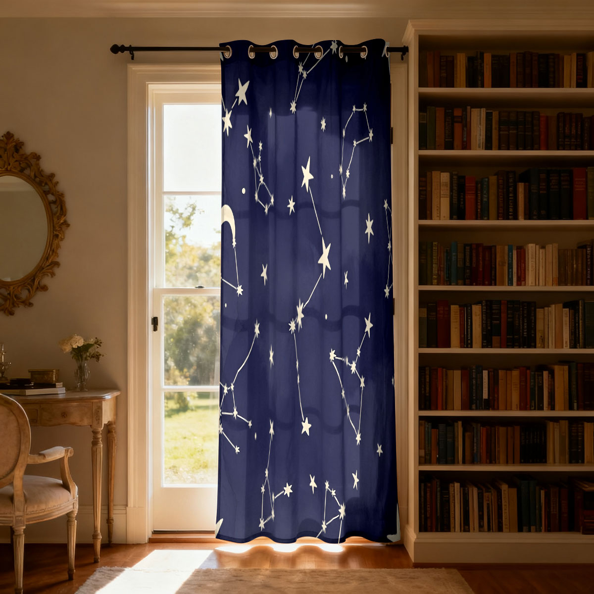 1pc Retro Rose Floral Single L - Home Decor Curtains ulasan dan harga