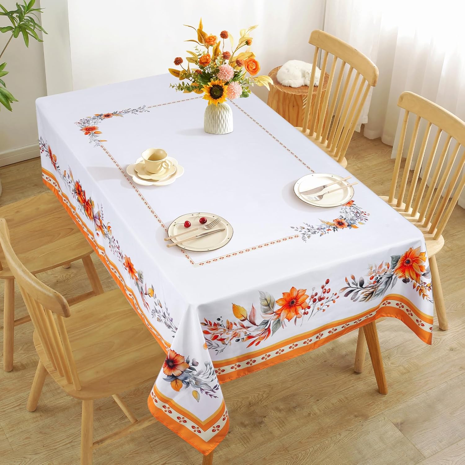 Fall Harvest Orange Flowers Re - Home Decor Orange ulasan dan harga