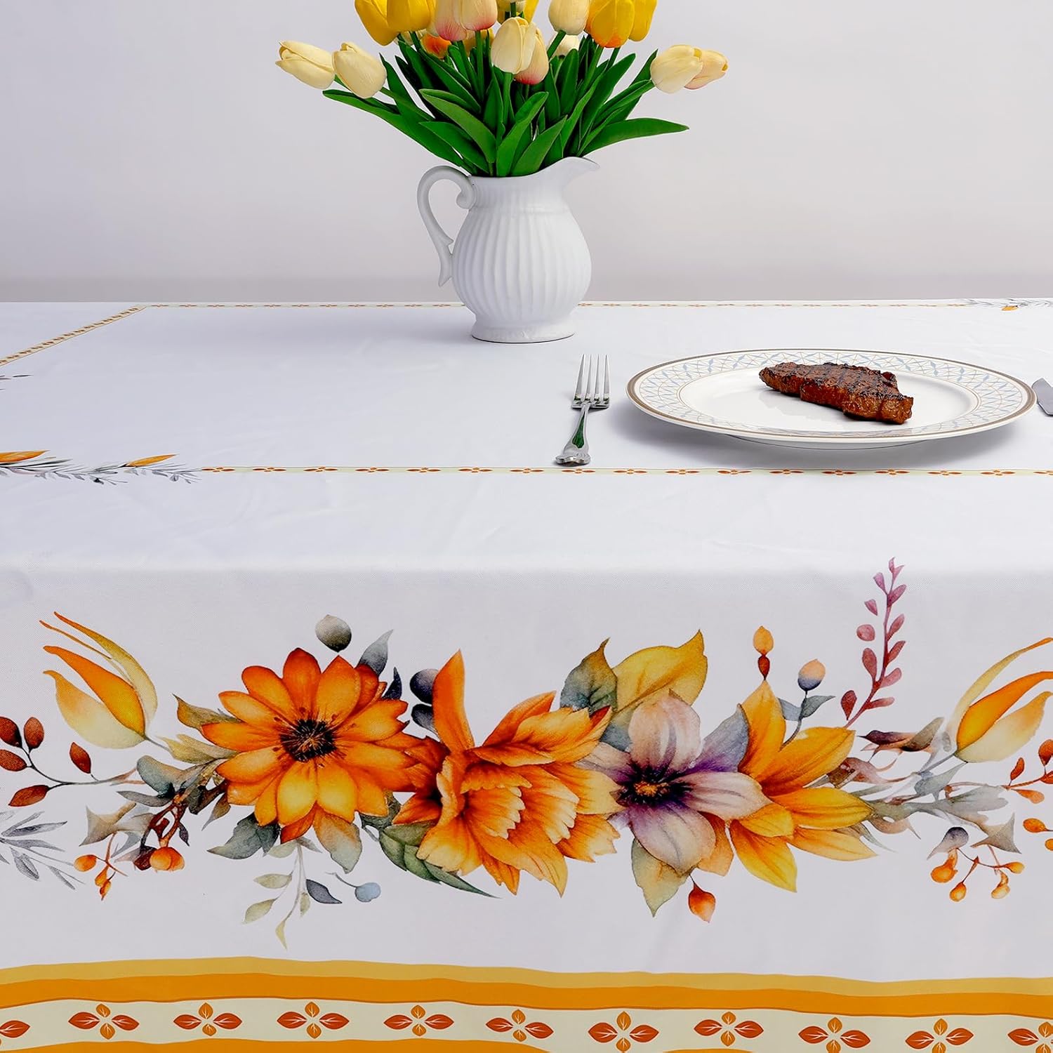 Fall Harvest Orange Flowers Re - Home Decor Orange ulasan dan harga