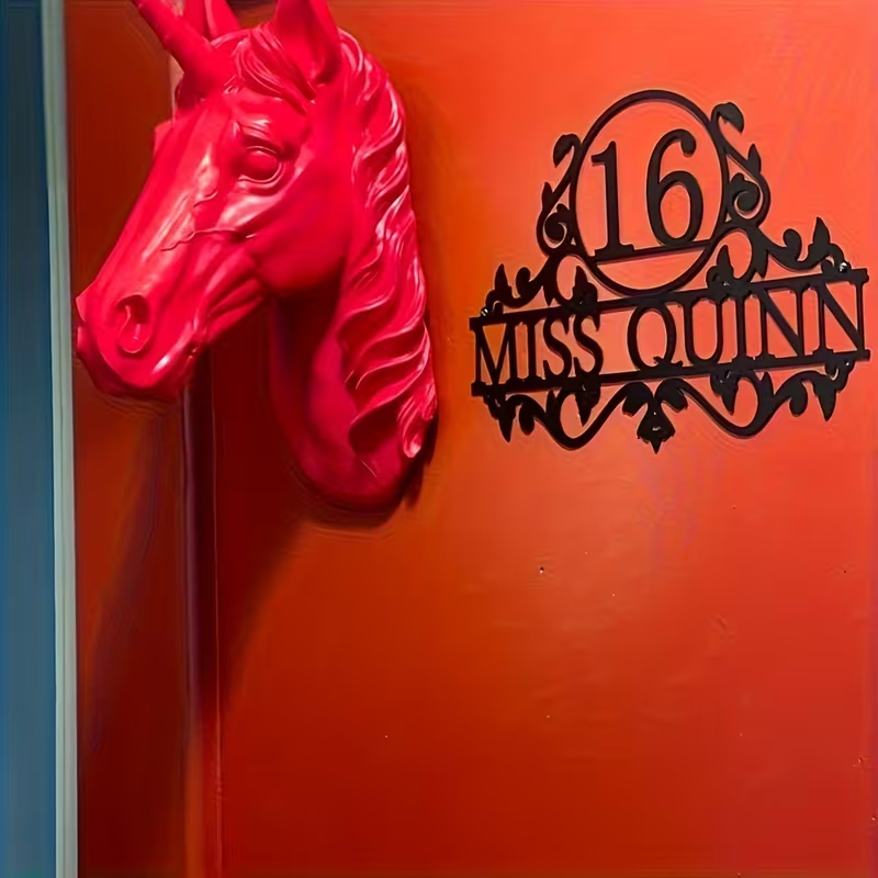 Custom Metal House Number & St - Home Decor Outdoor ulasan dan harga