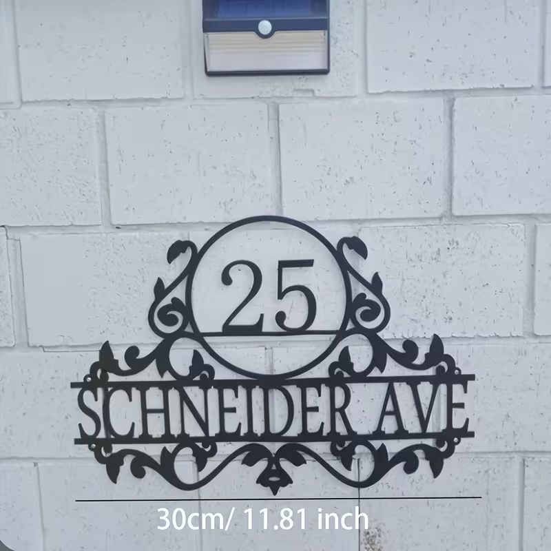 Custom Metal House Number & St - Home Decor Outdoor ulasan dan harga