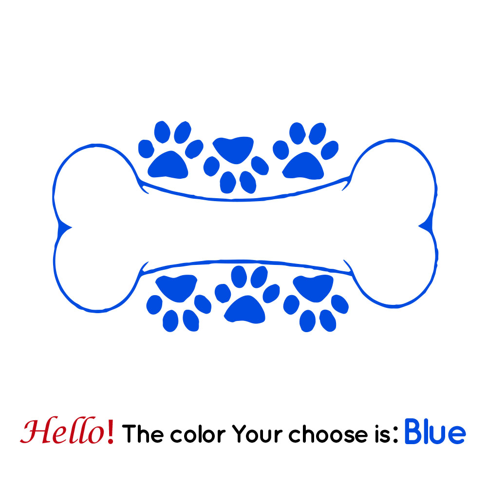 1 pc hot sale Dog Bone Wall De - Home Decor Vinyl Flooring ulasan dan harga