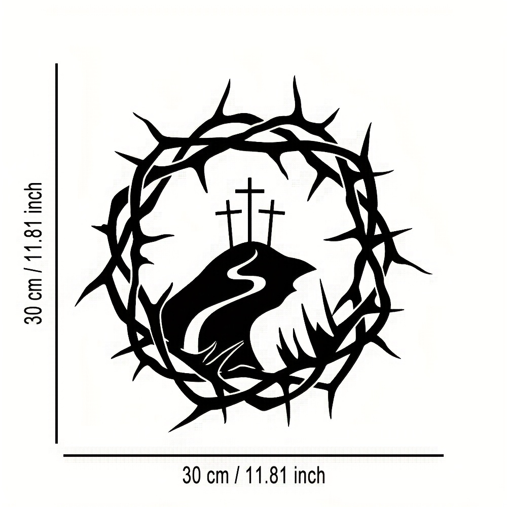 CIFBUY Iron Wall Art Vine Circ - Home Decor Living Room ulasan dan harga