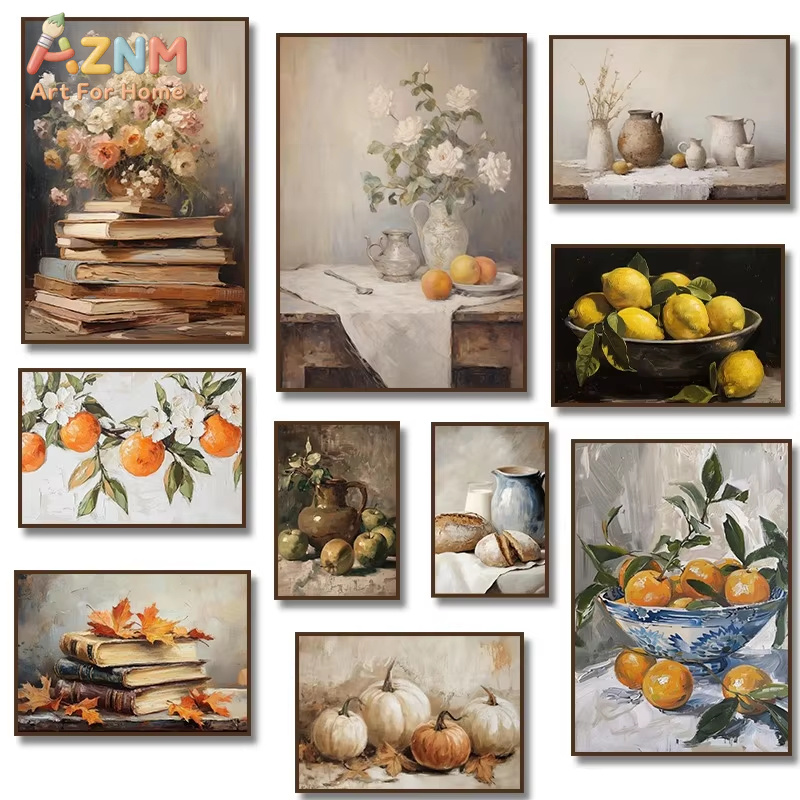 1PC Lemons Orange Leaves and B - Home Decor Orange ulasan dan harga