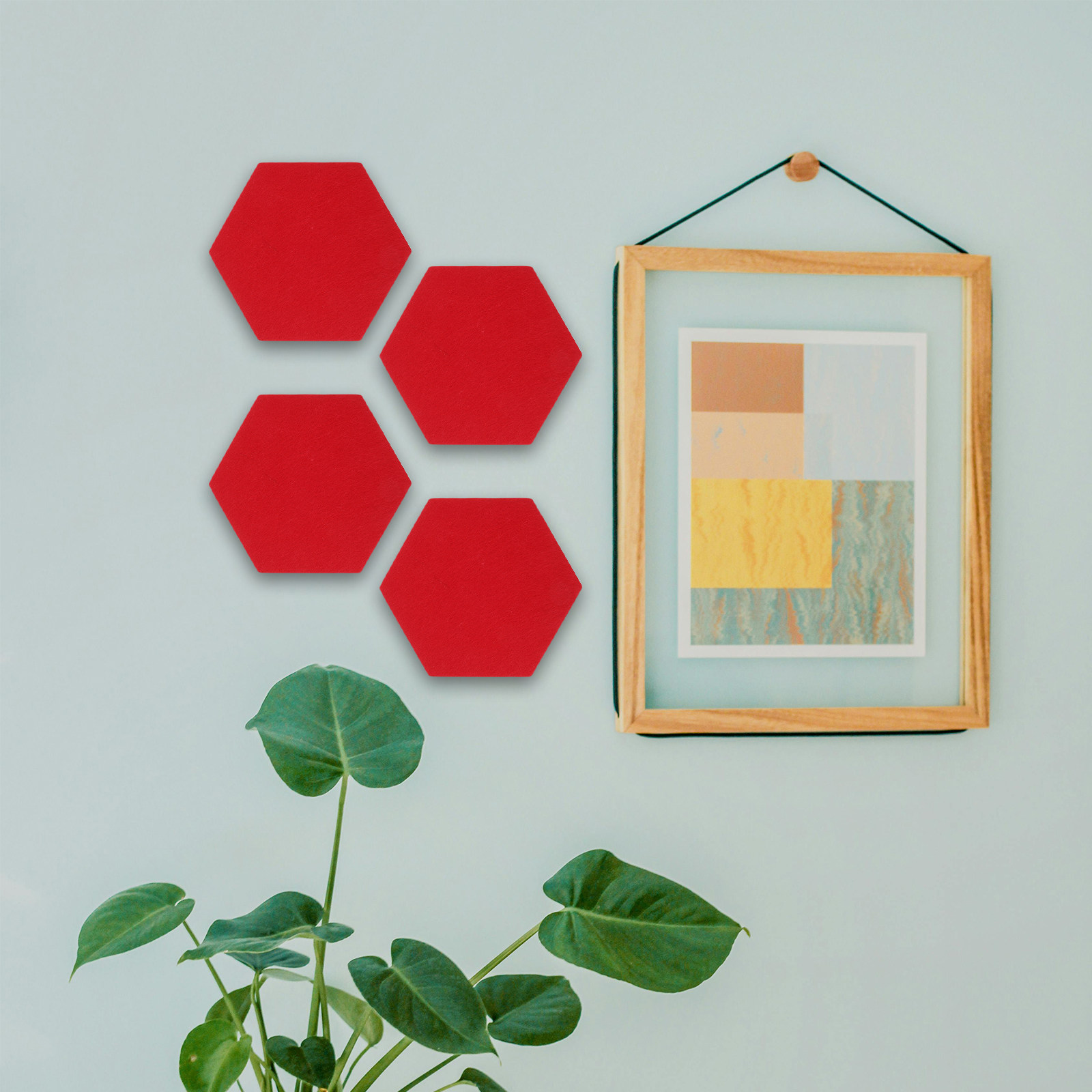 12Pcs Felt Wall Pin Boards Hex - Home Decor Wall Panels ulasan dan harga