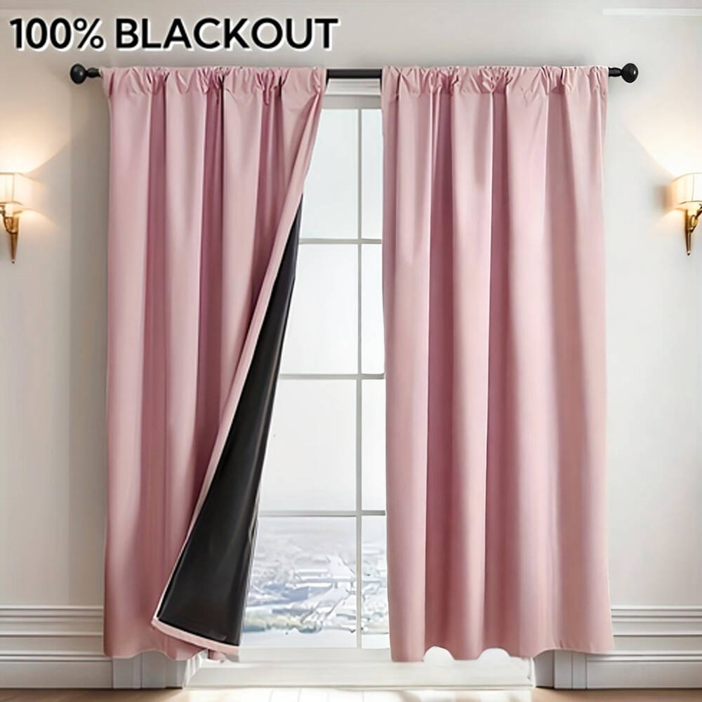 1pc 100% Blackout Curtain with - Home Decor Wall Panels ulasan dan harga
