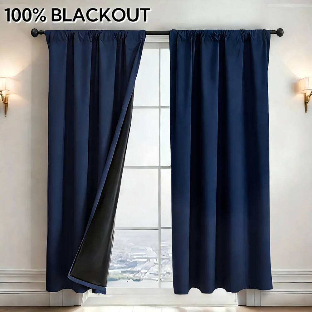 1pc 100% Blackout Curtain with - Home Decor Wall Panels ulasan dan harga