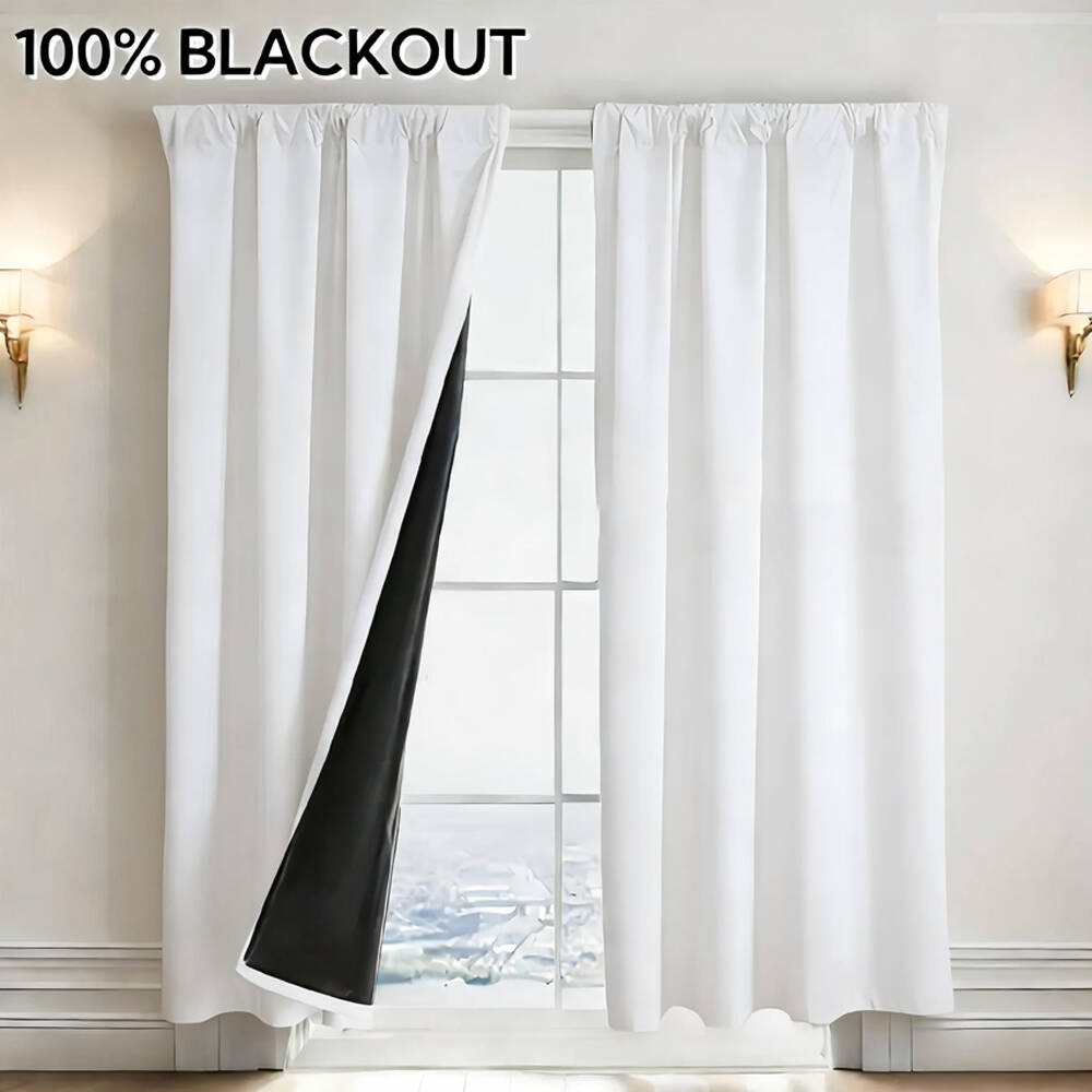 1pc 100% Blackout Curtain with - Home Decor Wall Panels ulasan dan harga