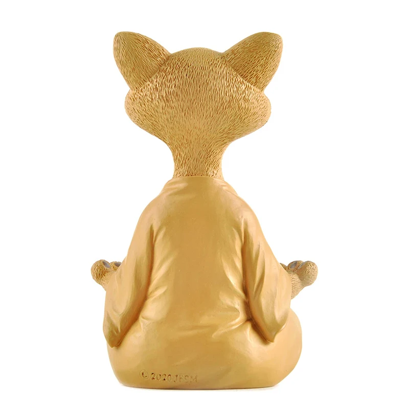 Meditation Cat Sculpture Garde - Home Decor Za ulasan dan harga