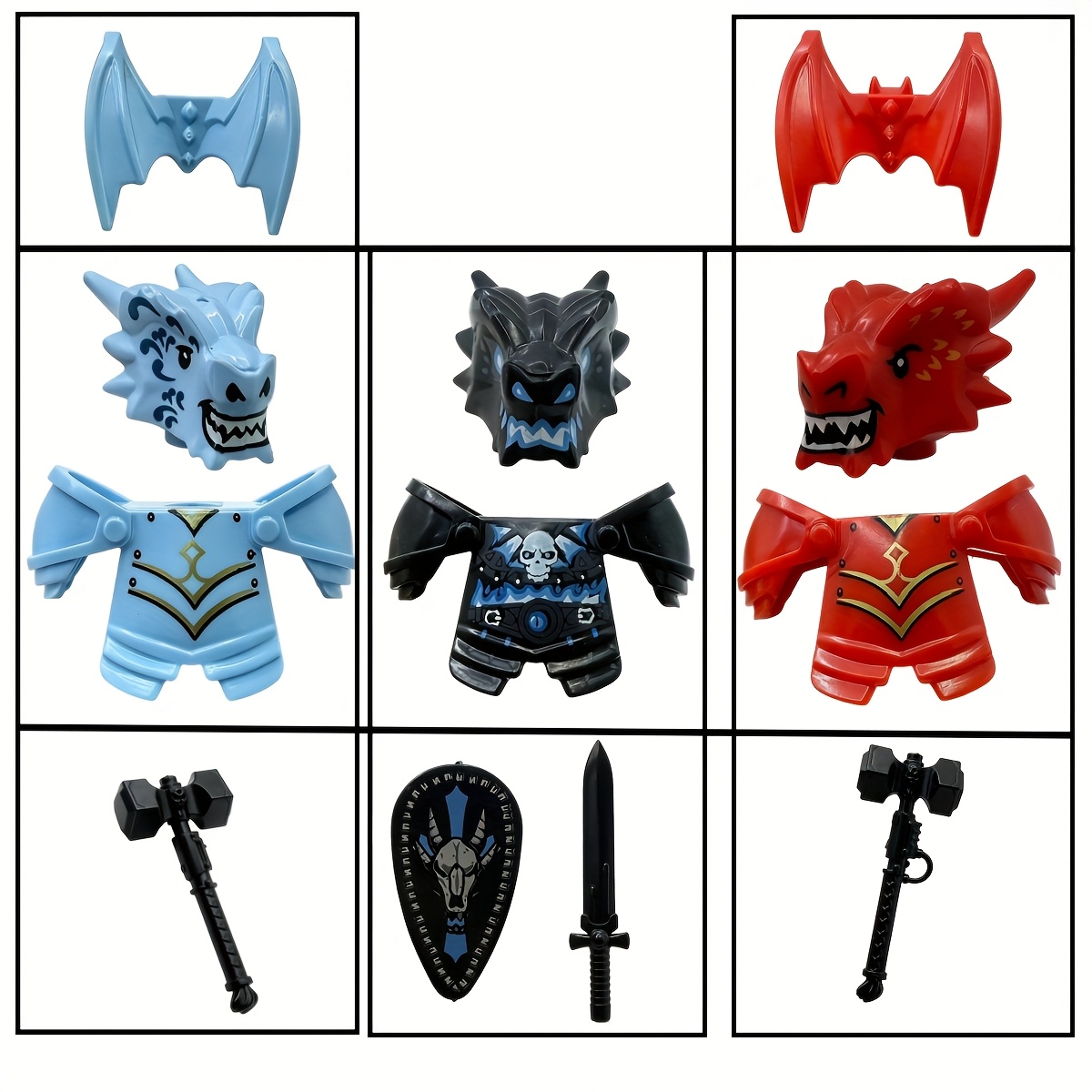 Dragon Knight Complete Set Und - Home Decor Medieval ulasan dan harga
