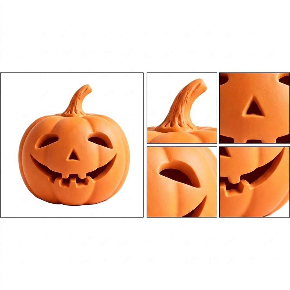 Resin Crafted Pumpkin Lantern  - Home Decor Orange ulasan dan harga