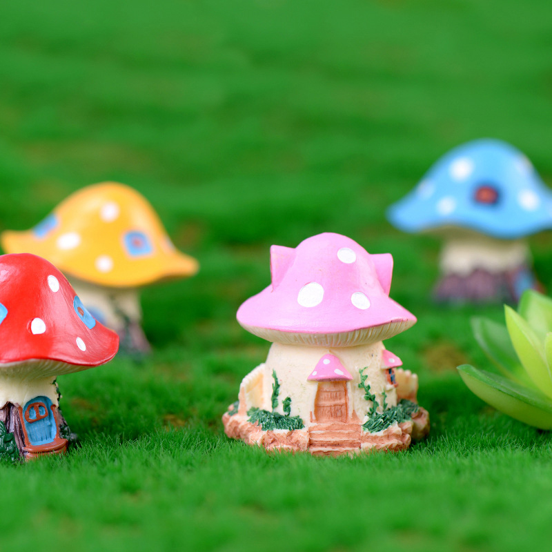1PC Kawaii Garden Mini Mushroo - Home Decor Za ulasan dan harga