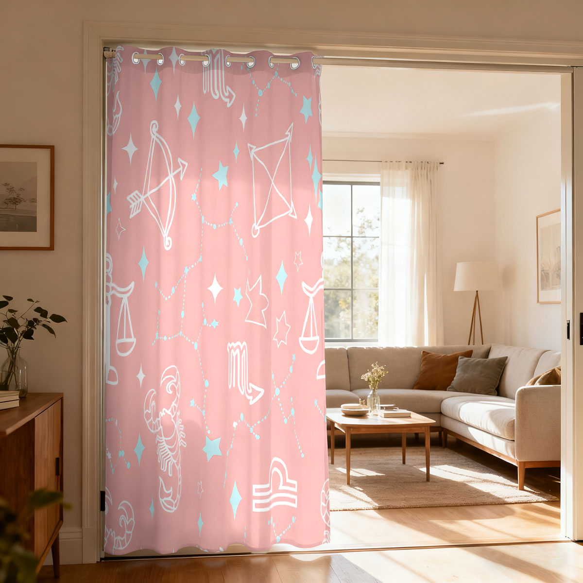 1pc Starry Sky Constellation P - Home Decor Curtains ulasan dan harga