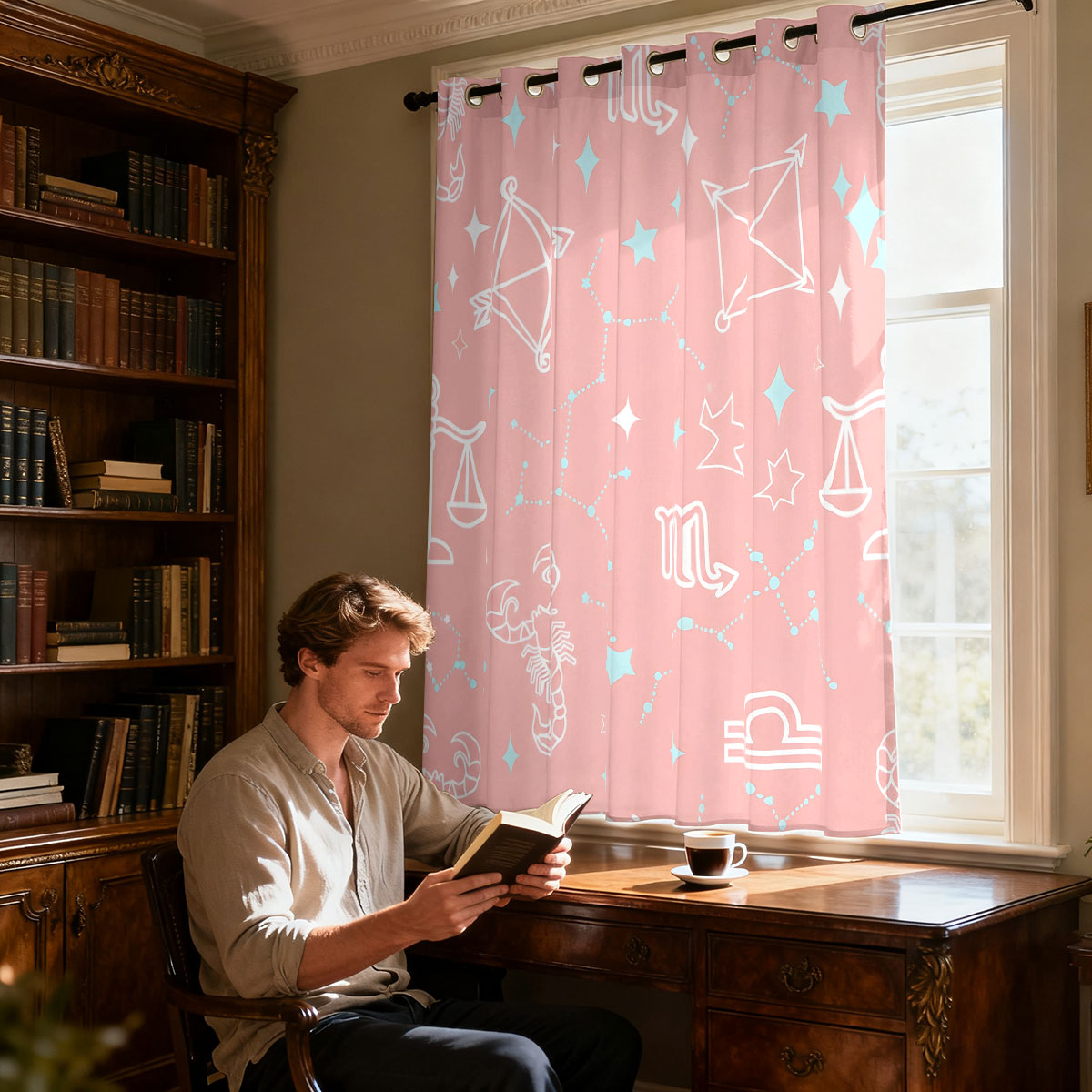 1pc Starry Sky Constellation P - Home Decor Curtains ulasan dan harga