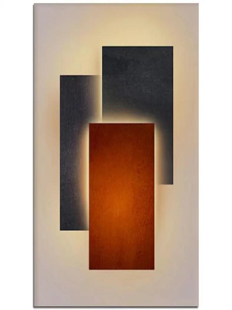 Modern Minimalist Abstract Geo - Home Decor Orange ulasan dan harga
