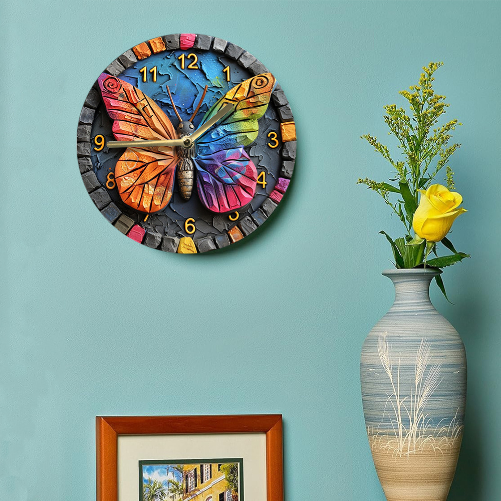 1 Piece Of 8-Inch (20X20 Cm) S - Wall Clock Silent ulasan dan harga