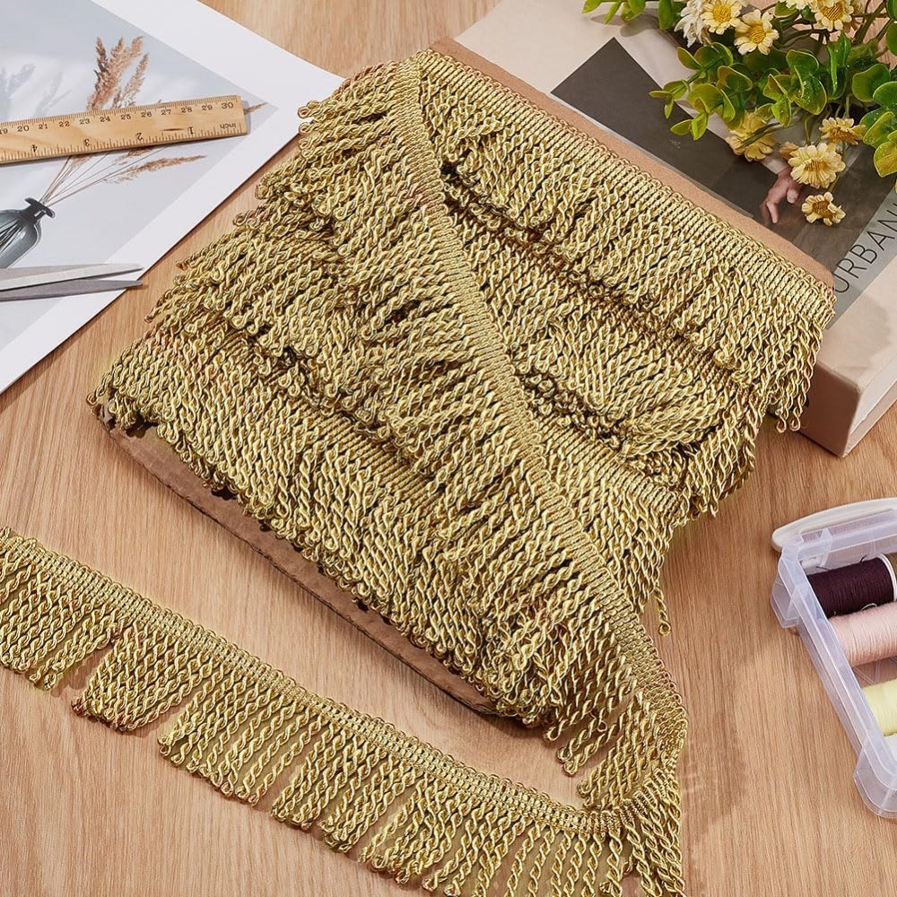 12 Yardsx2.2Inch Fringe Trim C - Home Decor Curtains ulasan dan harga