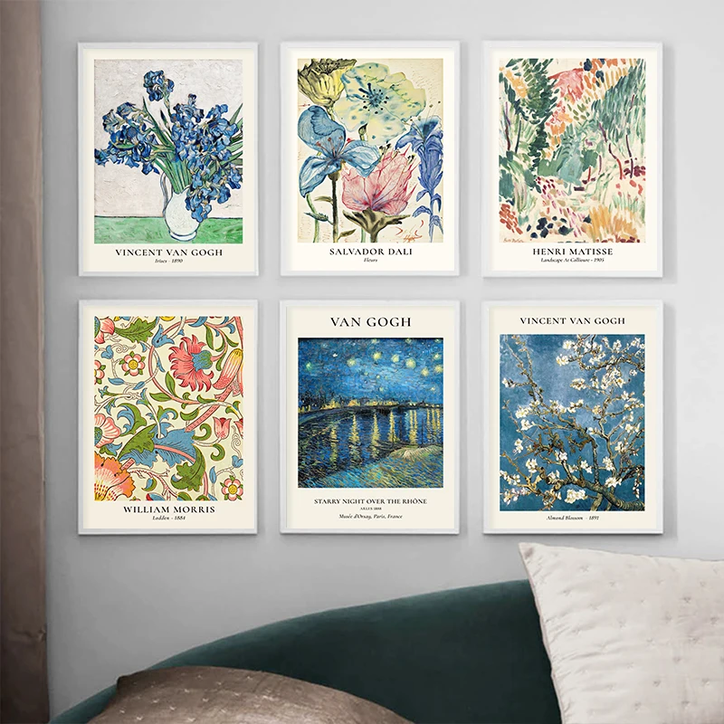 Van Gogh Star Vase Series Wall - Home Decor Za ulasan dan harga