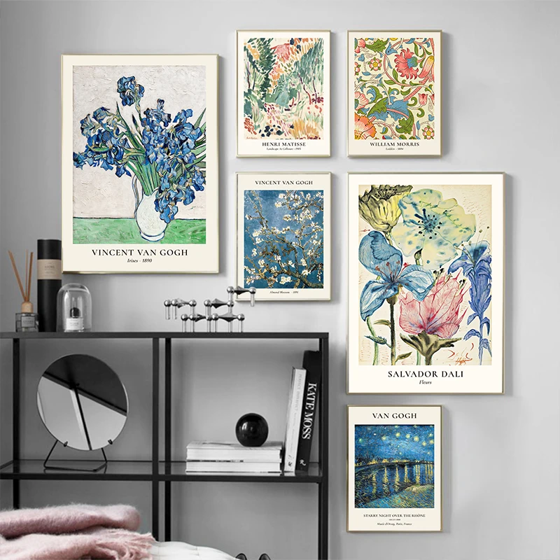 Van Gogh Star Vase Series Wall - Home Decor Za ulasan dan harga