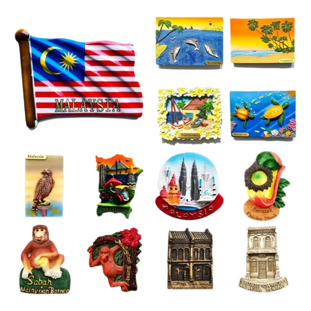 Malaysia 3D Fridge Magnets, Ku - Home Decor Malaysia ulasan dan harga