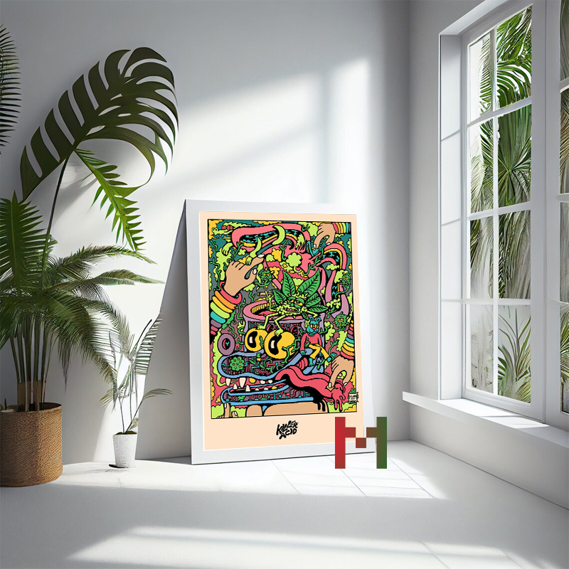 Killer Acid Art Decor Canvas P - Home Decor Za ulasan dan harga