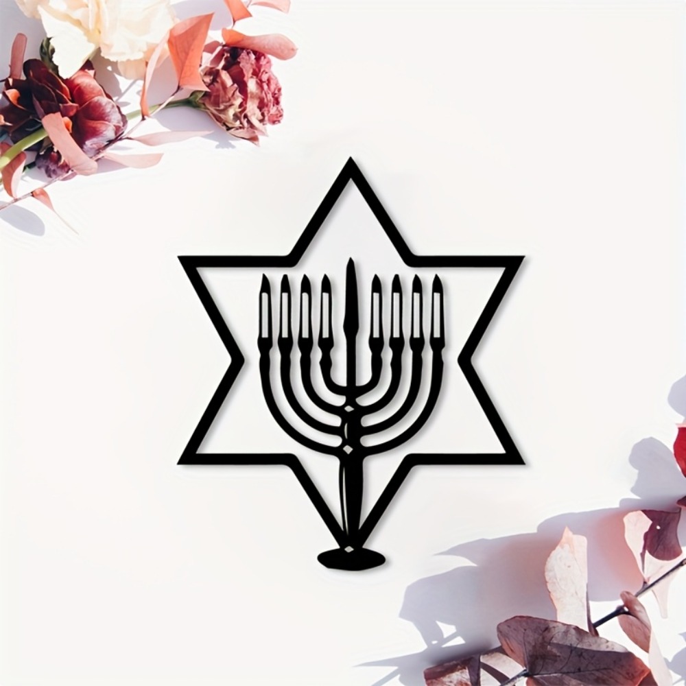 CIFBUY Metal Wall Art Menorah  - Home Decor Outdoor ulasan dan harga