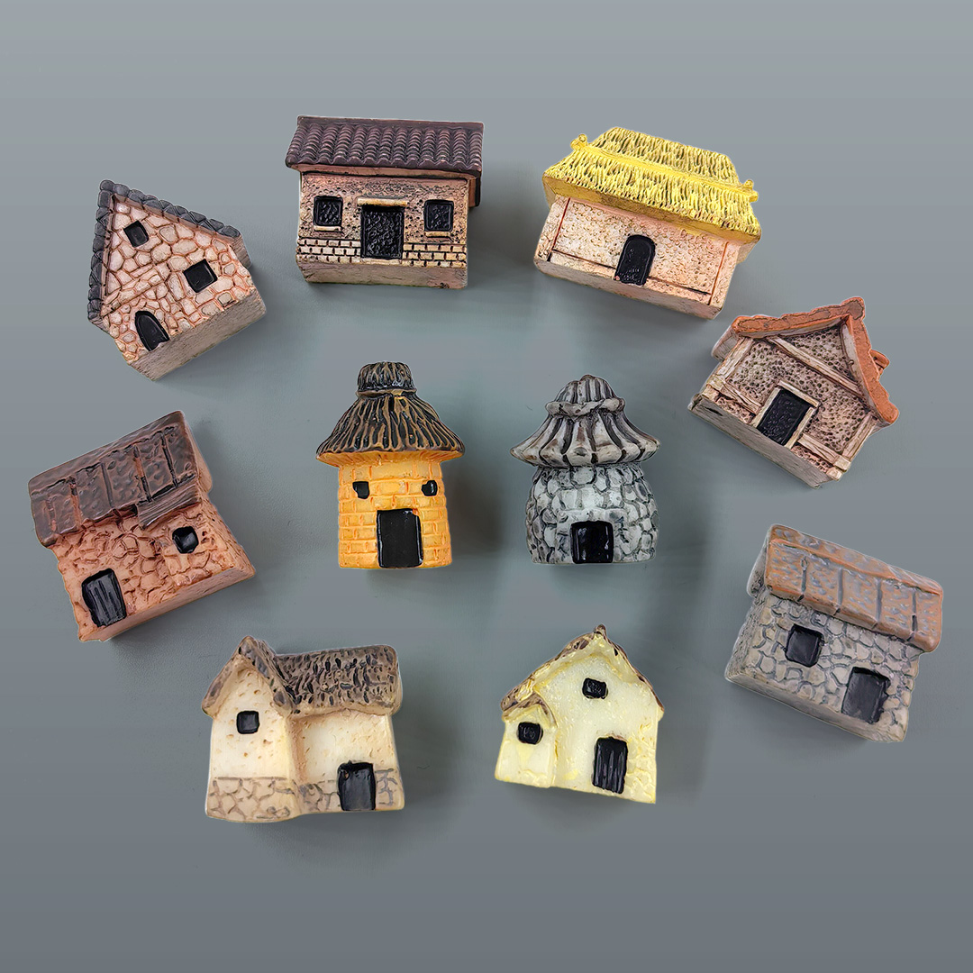 Mini Small House Figurine Resi - Home Decor Za ulasan dan harga