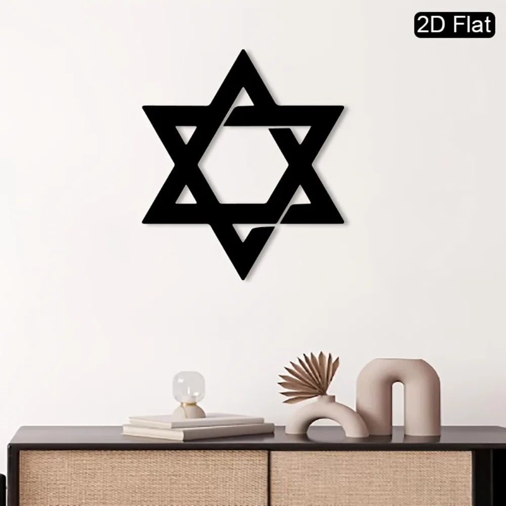CIFBUY Iron Wall Art Star of D - Home Decor Living Room ulasan dan harga