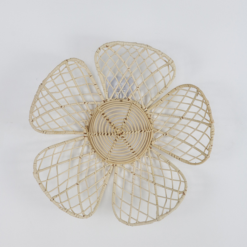 INS Nordic Woven Rattan Flower - Home Decor Za ulasan dan harga