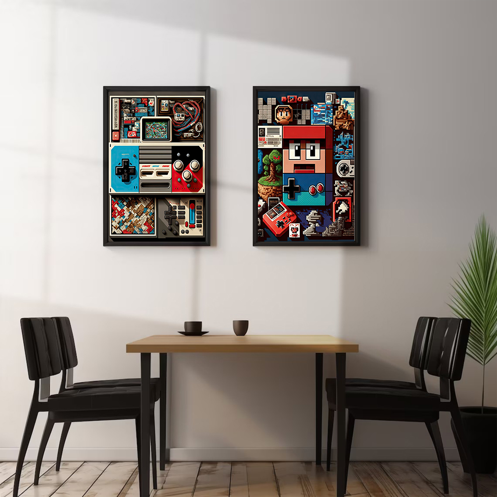 Pixel Gaming Game Boy Poster C - Home Decor Za ulasan dan harga