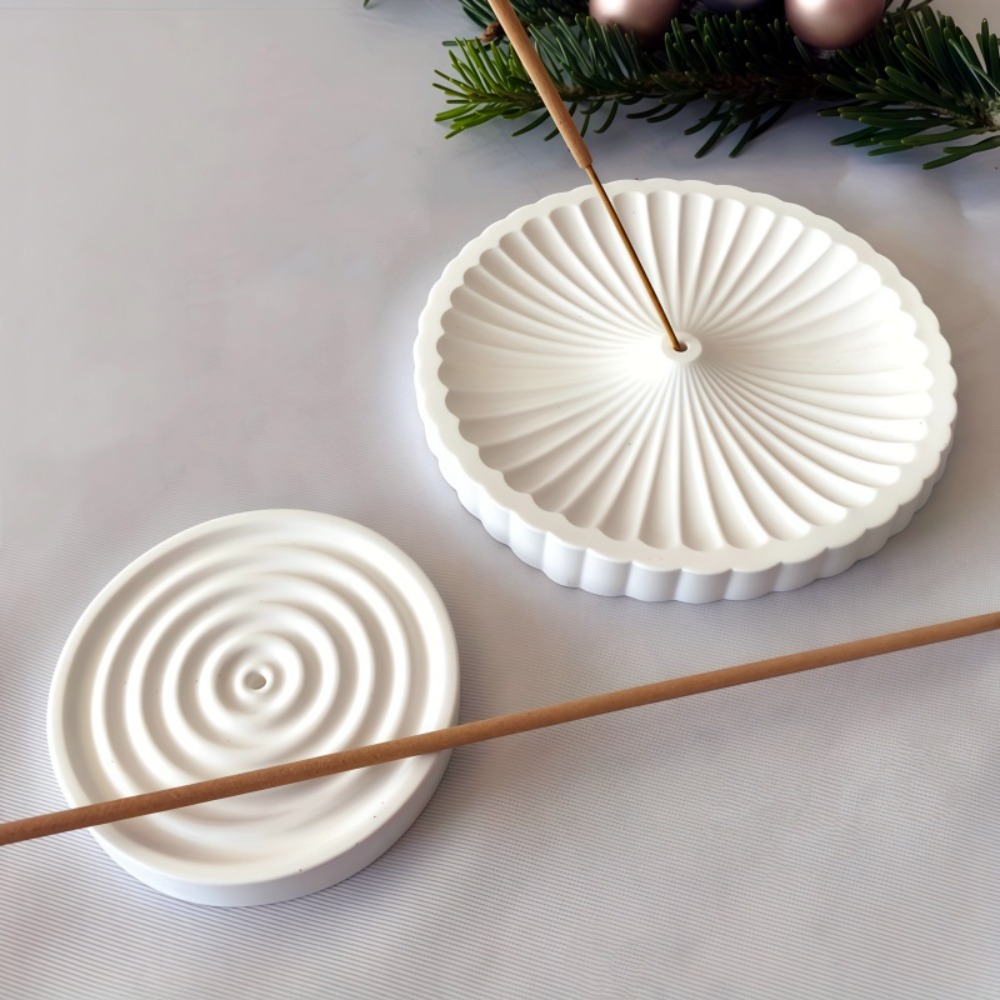 2pcs Round Incense Burner Sili - Home Decor Humacao ulasan dan harga