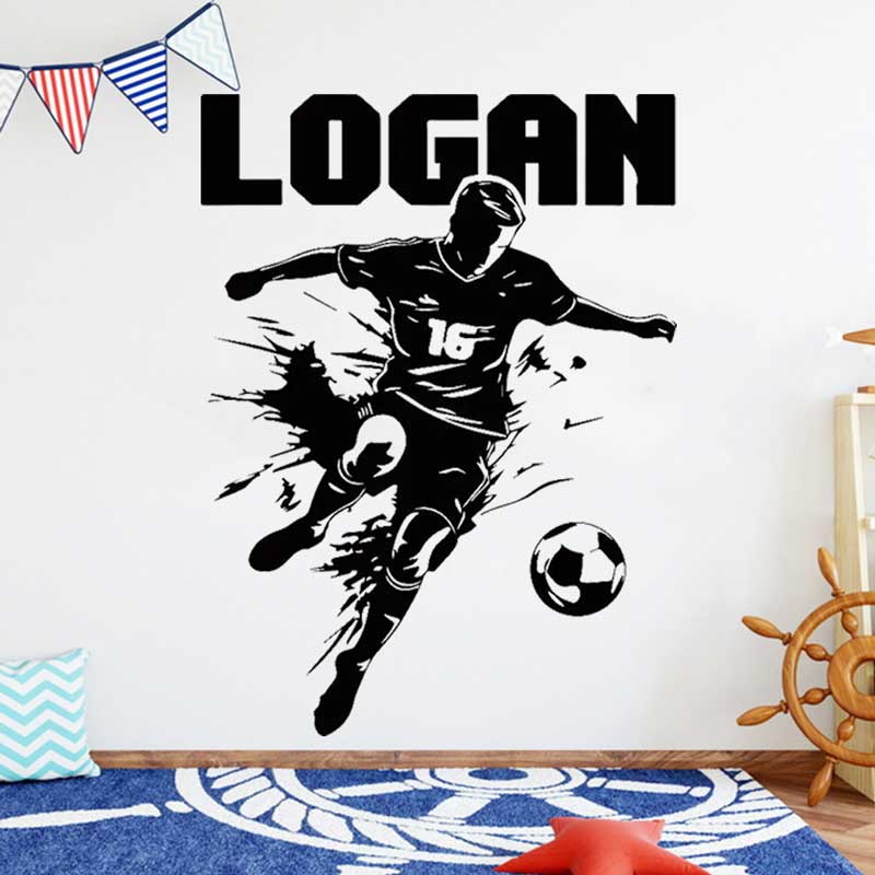Personalized soccer player vin - Home Decor Vinyl Flooring ulasan dan harga