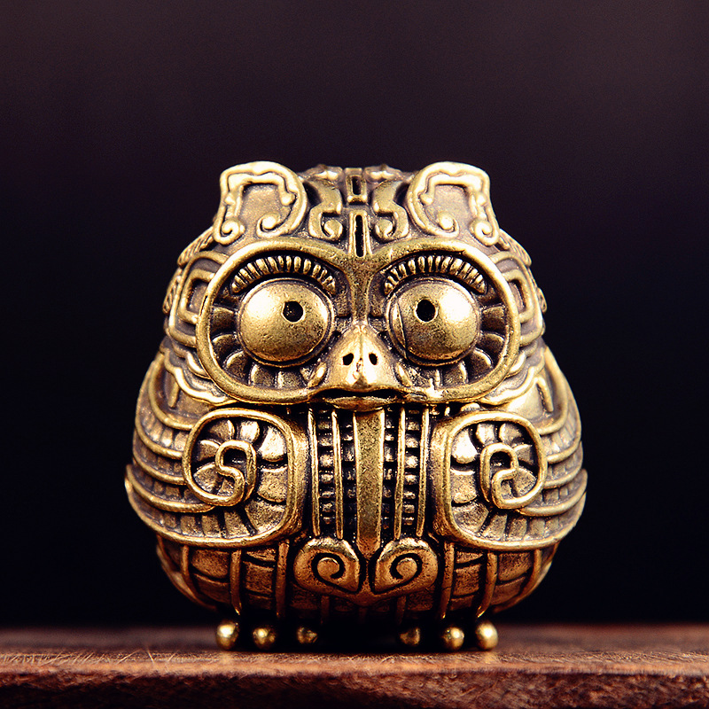 Antique Brass Cute Owl Small S - Home Decor Humacao ulasan dan harga