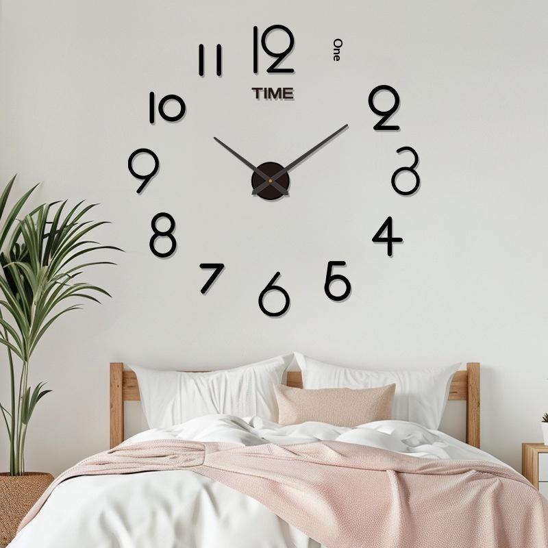 2026 New 3D DIY Large Wall Clo - Wall Clock Silent ulasan dan harga