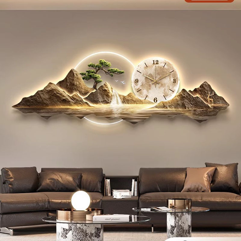 Living Room Wall Clocks Art Mu - Wall Clock Silent ulasan dan harga