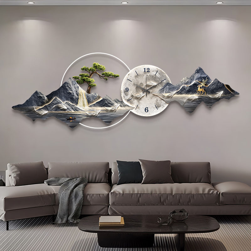 Living Room Wall Clocks Art Mu - Wall Clock Silent ulasan dan harga